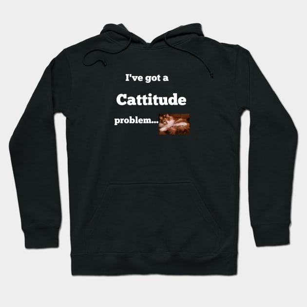 Cattitude Hoodie by Courtney's Creations